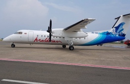 An aircraft of Maldivian, the national carrier of Maldives, which is operated by Island Aviation Services. FILE PHOTO/MIHAARU