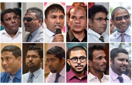 The 12 opposition lawmakers previously declared expelled from parliament by the Elections Commission. IMAGE/MIHAARU