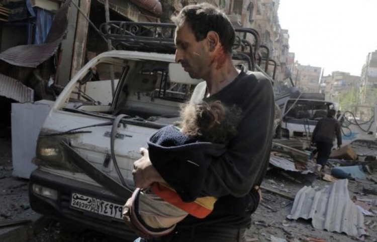 ޣޫތާގެ ސްކޫލަކަށް ދިން ހަމަލާގައި 15 ކުދިން މަރު