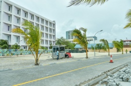 The area of the western artificial beach area where the complex will be developed. MIHAARU PHOTO