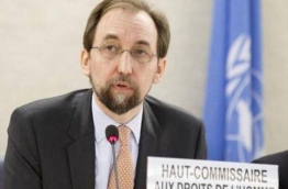 UN High Commissioner for human rights Zeid Ra’ad Al Hussein.