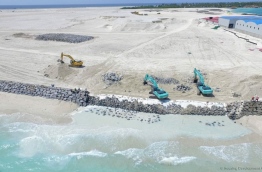 The land reclaimed under the Hulhumale Second phase. PHOTO/HDC