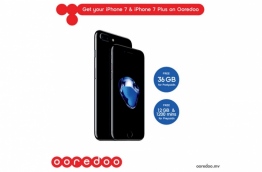 Poster of Ooredoo Maldives' packages for the iPhone 7 and 7 Plus. PHOTO/OOREDOO MALDIVES