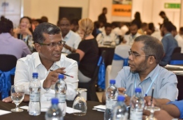 Guesthouse owners at BML Guesthouses Maldives Conference. PHOTO: NISHAN ALI/MIHAARU