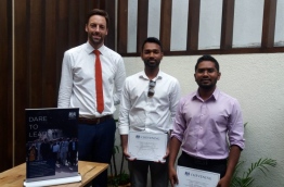 Chevening Scholars for 2016/2017 with Second Secretary Political, British High Commission Colombo Mr. Tom Soper (L). PHOTO/UK HIGH COMMISSION