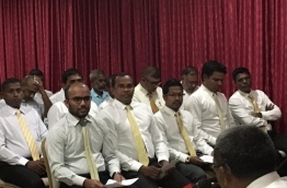 MDP council members pictured during the party's national council sit-down on Monday. PHOTO/MDP