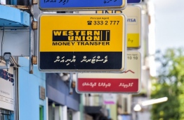 The Western Union branch in the capital Male. MIHAARU PHOTO/NISHAN ALI