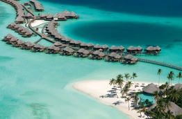 Aerial view of Constance Halaveli Resort in Alif Alif atoll. PHOTO/HALAVELI