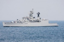INS Betwa, the Indian frigate that assisted in stopping the freighter MV Progress Light commandeered by Sri Lankan mercenaries after the coup on November 3, 1988.