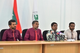 some members of Elections Commission PHOTO:Mohamed Sharuhaan/Mihaaru