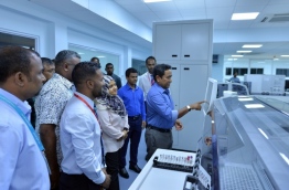 President Yameen launching new services in IGMH PHOTO:President Office