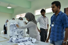 Counting of votes during a previous local election.