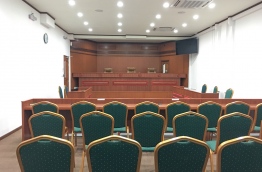 One of the court rooms at the Criminal Court. MIHAARU FILE PHOTO/MOHAMED SHARUHAAN