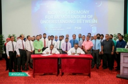 PSM and Islamic Ministry signing in the agreement to make Islamic TV channel