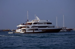 A safari yacht in Hulhumale harbour. PHOTO: AHMED ABDULLA SAEED/MIHAARU