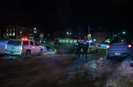 Two arrests have been made after five people were reportedly shot dead in an attack on a mosque in Québec City, Canada. / AFP PHOTO / Alice Chiche