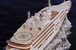 "Al Salamah", the luxury yacht of King Salman of Saudi Arabia.