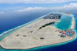Aerial view of Hulhumale's second phase of development. PHOTO/HDC