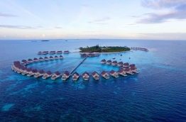 Aerial view of Centara Grand resort in South Ari atoll. PHOTO/CENTARA