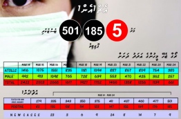 HPA's statistics on the viral flu and swine flu epidemic in the Maldives. PHOTO/HPA