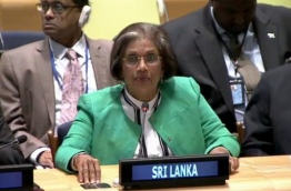 The former president of Sri Lanka, Chandrika Kumaratunga.
