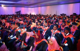 A graduation ceremony of Mandhu college