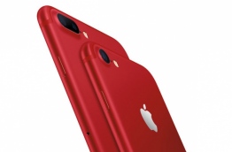 Apple’s newest iPhone 7 (PRODUCT) RED Special Edition which has gone on sale in Dhiraagu.