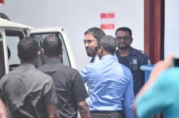 Qasim pictured after his trial on Sunday Morning PHOTO:Hussain Waheed/Mihaaru