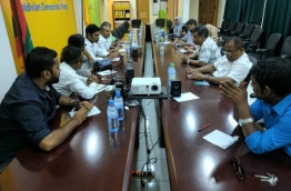 Phone Conference of MDP City Councilors with Former President Nasheed PHOTO:MDP