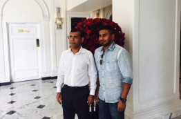 MP Mahloof with former President Mohamed Nasheed