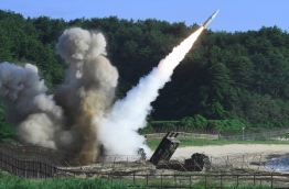 South Korea and the United States fired off missiles on July 5 simulating a precision strike against North Korea's leadership, in response to a landmark ICBM test described by Kim Jong-Un as a gift to "American bastards". / AFP PHOTO / South Korean Defence Ministry / Handout / RESTRICTED TO EDITORIAL USE - MANDATORY CREDIT "AFP PHOTO /South Korean Defence Ministry" - NO MARKETING NO ADVERTISING CAMPAIGNS - DISTRIBUTED AS A SERVICE TO CLIENTS
