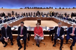 Leaders of the world's top economies will gather from July 7 to 8, 2017 in Germany for likely the stormiest G20 summit in years, with disagreements ranging from wars to climate change and global trade. / AFP PHOTO / AFP PHOTO AND POOL / John MACDOUGALL