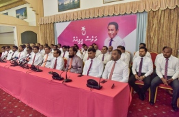 PPM/MDA joint press conference PHOTO:Hussain Waheed/Mihaaru