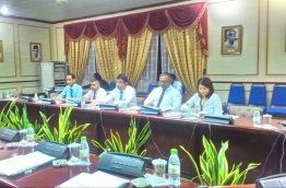 PSM officials at parliament committee meeting.