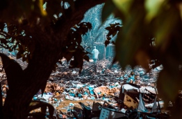 Landfill in GDh Madaveli. PHOTO/AISHATH NAJ