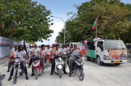 The PPM rally held in H.Dh. Kulhudhuffushi PHOTO/TWITTER