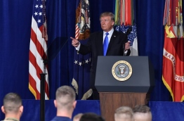 Trump warned Pakistan on Monday that Washington will no longer tolerate Pakistan offering "safe havens" to extremists. "Pakistan has much to gain from partnering with our effort in Afghanistan," he said. "It has much to lose by continuing to harbor criminals and terrorists." / AFP PHOTO / Nicholas Kamm