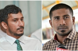 Composite image of Inguraidhoo MP Ibrahim Falaah (L) and Galolhu South MP Ahmed Mahloof.