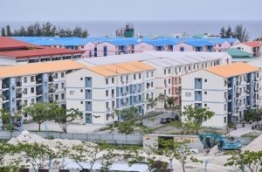 Overhead shot of government flats in Hulhumale. PHOTO/MIHAARU