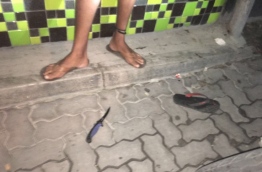 The knife that was used to stab the victim were left at the scene of the crime --