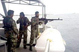 MNDF soldiers pictured during a navy training session. PHOTO/MNDF