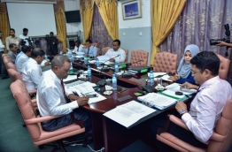 During a meeting of the parliamentary Economic Affairs Committee. PHOTO: NISHAN ALI/MIHAARU