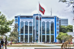 The police headquarters, Shaheedh Hussain Adam Building in the capital Male. PHOTO / MIHAARU