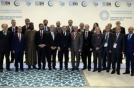 Representatives of the OIC member states at the first OIC water council meeting. PHOTO/YENI SAFAK