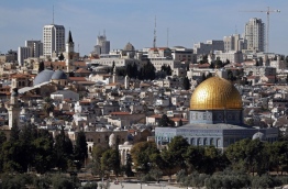 Palestinian leaders were seeking to rally diplomatic support to persuade US President Donald Trump not to recognise Jerusalem as Israel's capital after suggestions that he planned to do so. East Jerusalem was under Jordanian control from Israel's creation in 1948 until Israeli forces captured it during the 1967 Six-Day War. Israel later annexed it in a move not recognised by the international community. / AFP PHOTO / THOMAS COEX