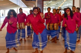 A boduberu group gives a cultural performance at VIA. FILE PHOTO/MIHAARU
