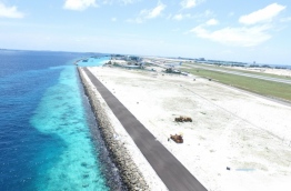 The road on airport island Hulhule's southwest coast. PHOTO/MACL