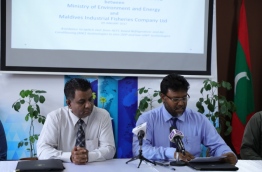 MIFCO and the environment ministry sign agreement to ban the use of HCFCs in refrigerants in the fisheries industry. PHOTO/ENVIRONMENT MINISTRY
