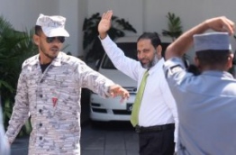 Sheikh Imran Abdulla leaves the High Court after his final appeal hearing. PHOTO/MIHAARU