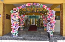 Thaajudeen School decorated for Teachers Day celebrations. PHOTO/MIHAARU HUSSAIN WAHEED